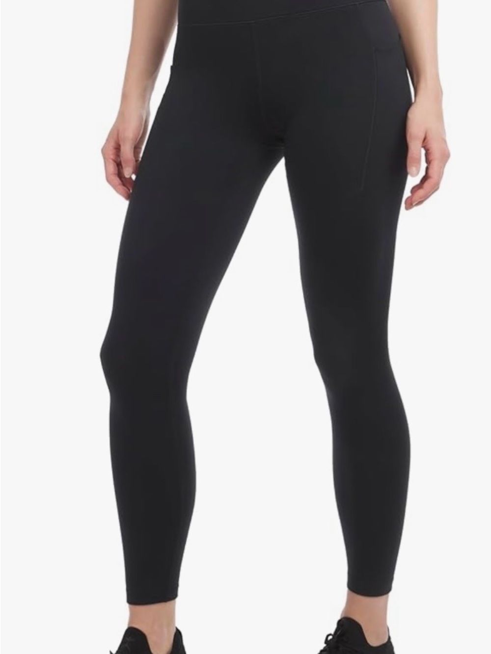 Danskin Black High-Rise Side-Pocket Leggings, size XS